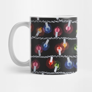 Retro lights - dark Mug